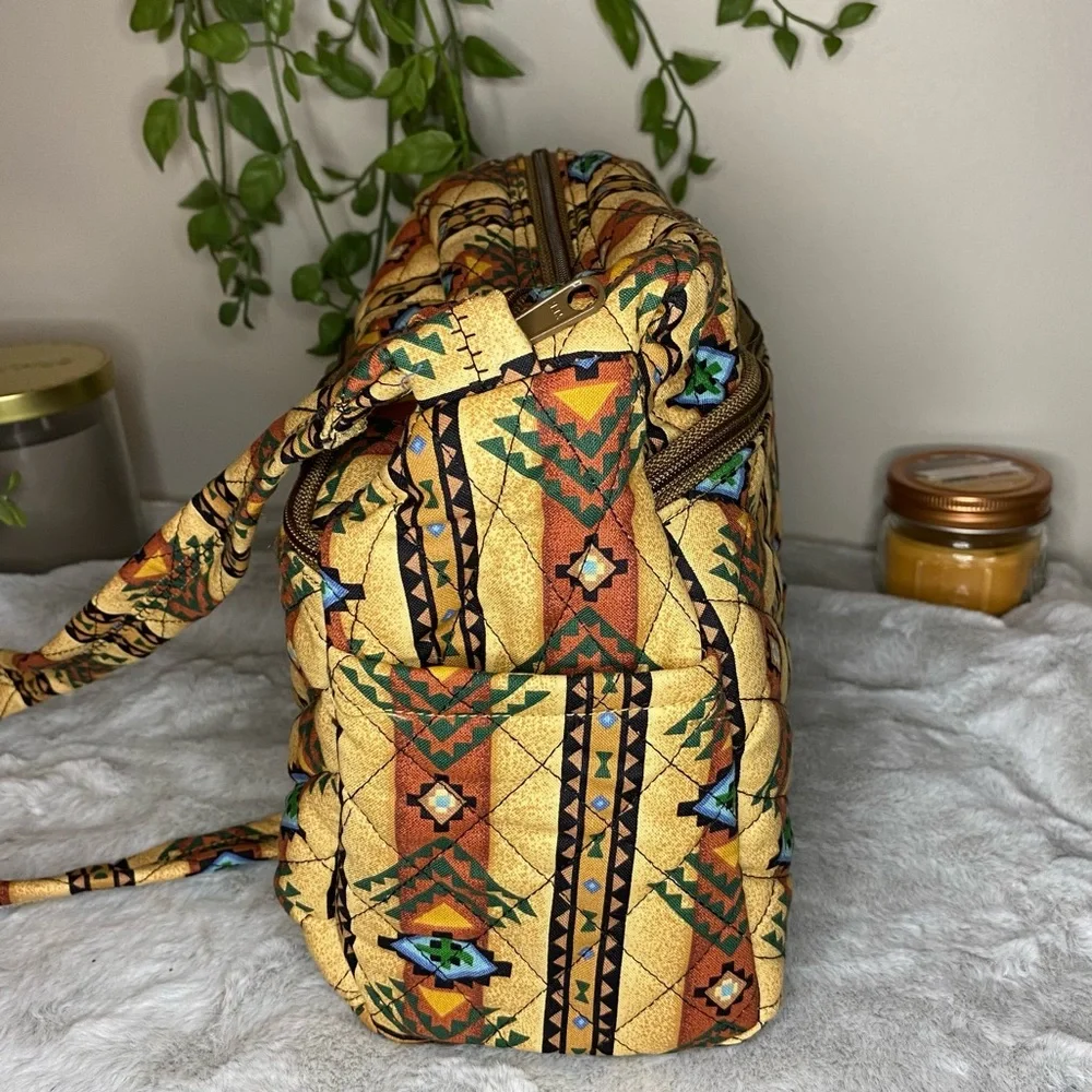 Multicolor Western Print Shoulder Purse-100% Durable Cotton - Picture 3 of 8